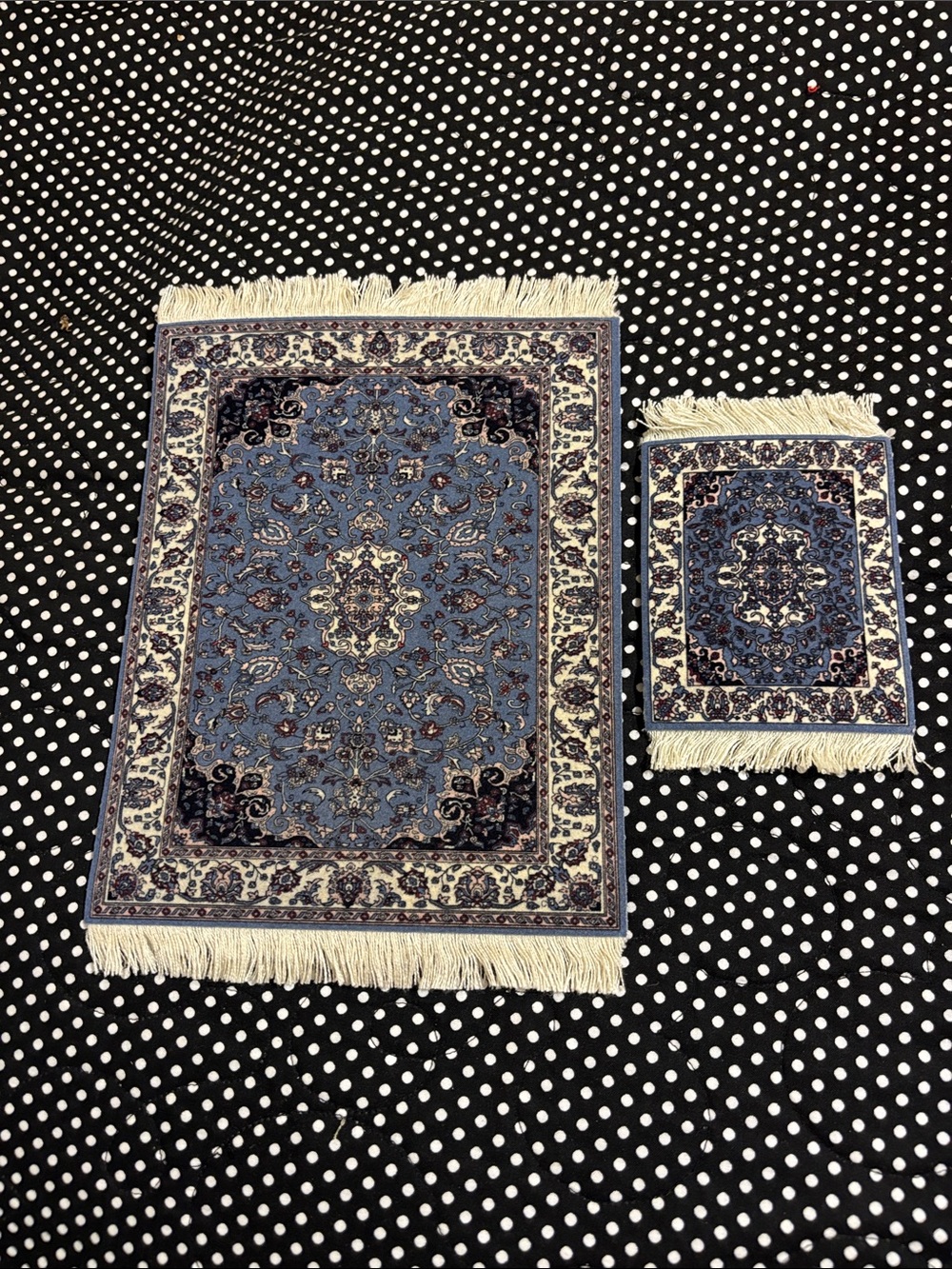 2 piece Blue Oriental-Style Mouse & Coaster Set
